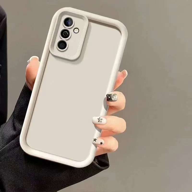Candy Color Phone Case For Samsung S25 S24 S23 S22 Ultra Plus S21 S24 FE A55 A34 A15 A35 A52 A53 A54 A16 5G Soft Silicone Cover
