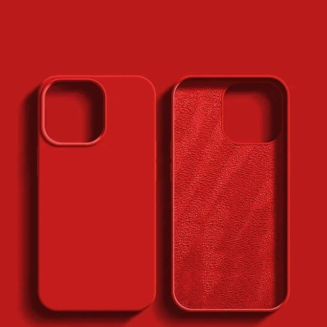 Luxury Shockproof Case For Apple iPhone 11 12 13 14 15 16 17 Pro Max 17 Air Plus Liquid Silicone Cases Cover Phone Accessories