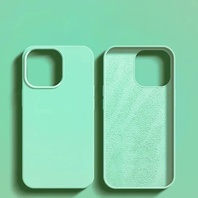 Luxury Shockproof Case For Apple iPhone 11 12 13 14 15 16 17 Pro Max 17 Air Plus Liquid Silicone Cases Cover Phone Accessories