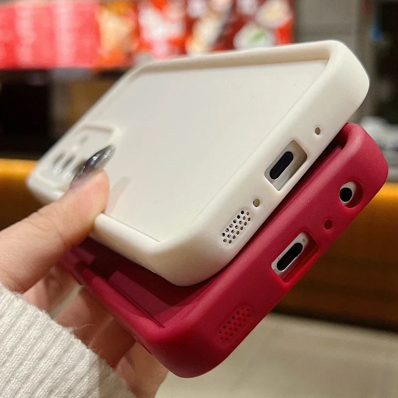 Candy Color Phone Case For Samsung S25 S24 S23 S22 Ultra Plus S21 S24 FE A55 A34 A15 A35 A52 A53 A54 A16 5G Soft Silicone Cover