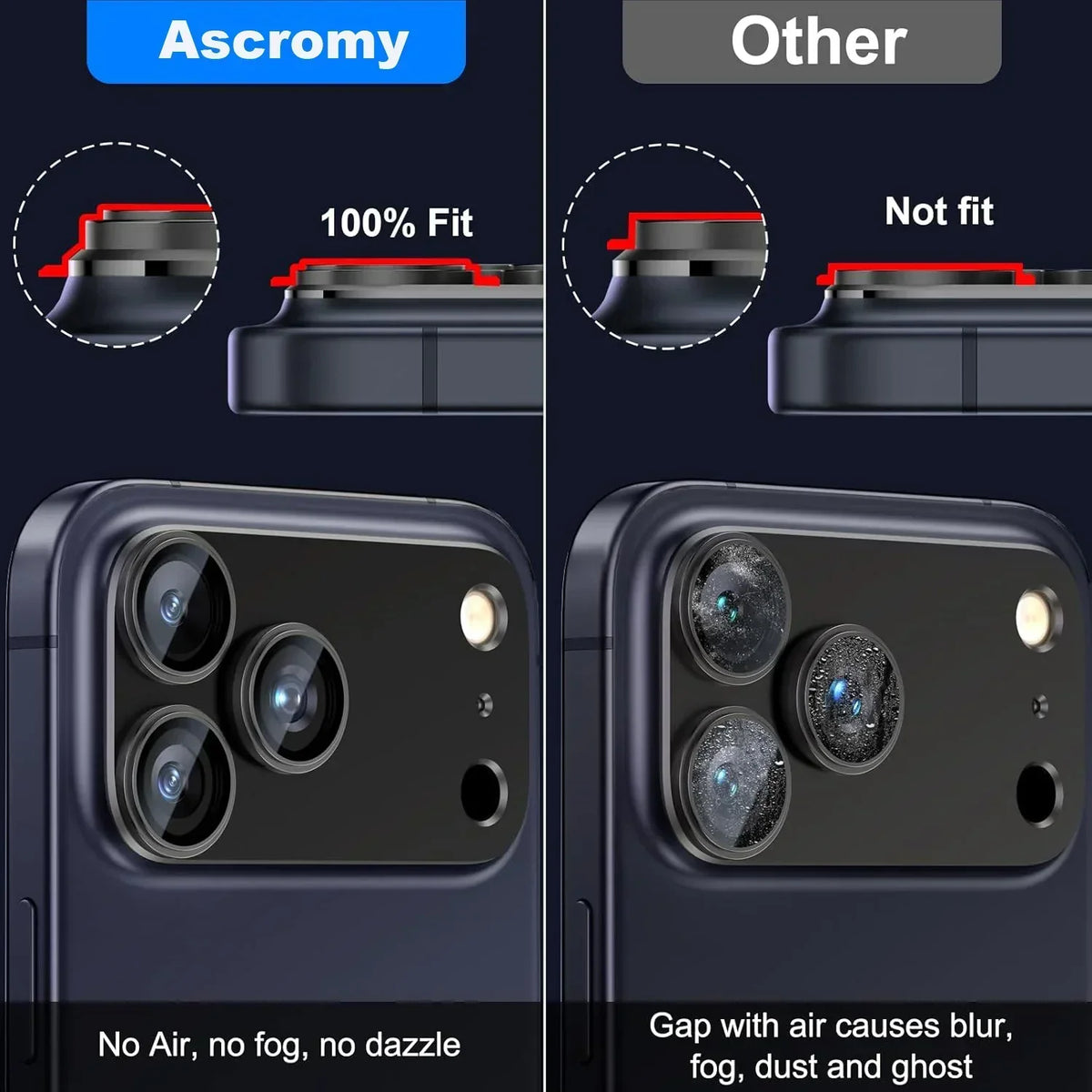 Metal Glass Camera Lens Protector Yij Cover For iPhone 17 Pro Max 17 Air 17 Plusi 17Pro Protection Ziai Phone Accessories Black