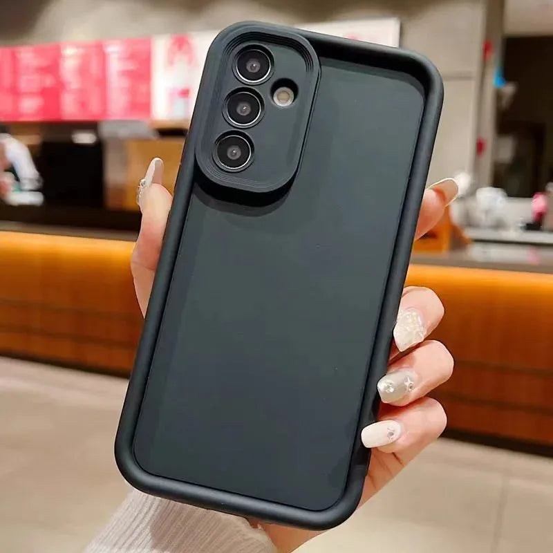 Candy Color Phone Case For Samsung S25 S24 S23 S22 Ultra Plus S21 S24 FE A55 A34 A15 A35 A52 A53 A54 A16 5G Soft Silicone Cover